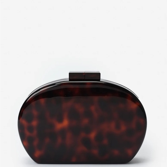 J. McLaughlin Handbags - Arya Clutch in Tortoise - Color DARK BROWN